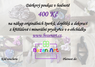 Dárkový poukaz v hodnotě 400 Kč