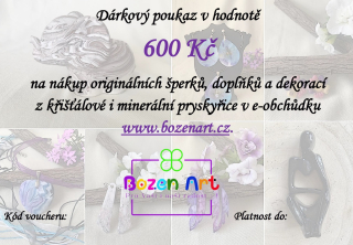 Dárkový poukaz v hodnotě 600 Kč